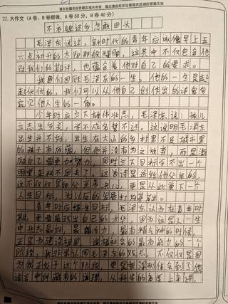 Featured image of post 高一下期中考语文作文